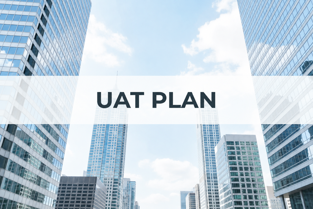 UAT Plan Cover